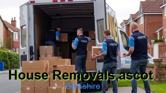 Moving team carrying furniture during an Ascot house removal