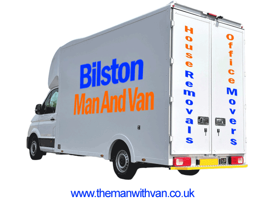 Bilston removals van with professional team