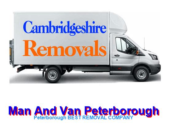 Professional man with a van service in Peterborough, Cambridgeshire for house removals and furniture delivery
