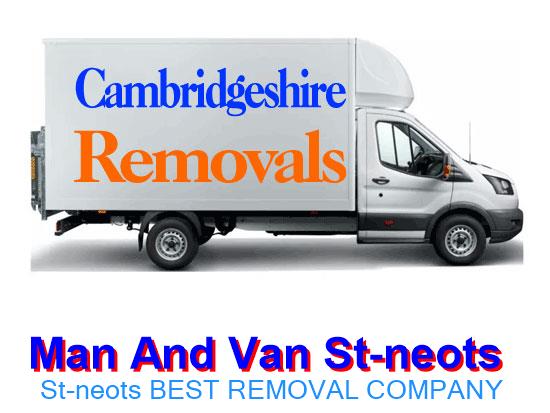 Professional man with a van service in St Neots, Cambridgeshire for house removals and furniture delivery