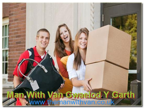 Gwaelod Y Garth man with van
