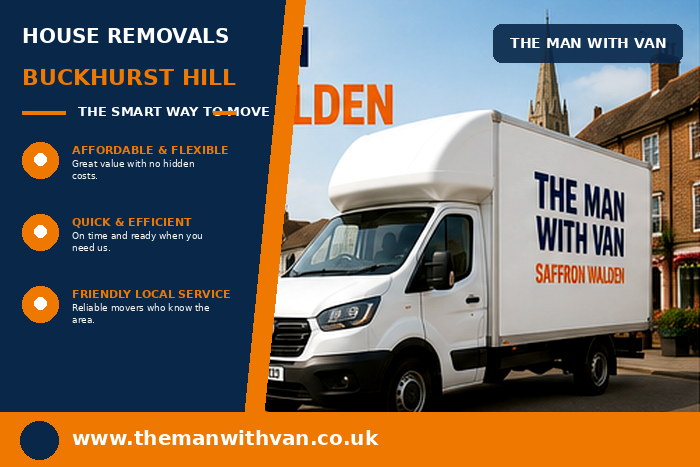 House removals team carrying furniture in Buckhurst Hill