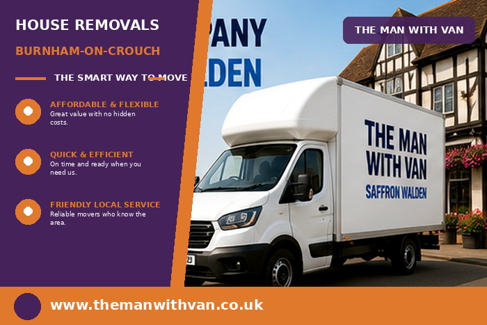 House removals team carrying furniture in Burnham-on-Crouch