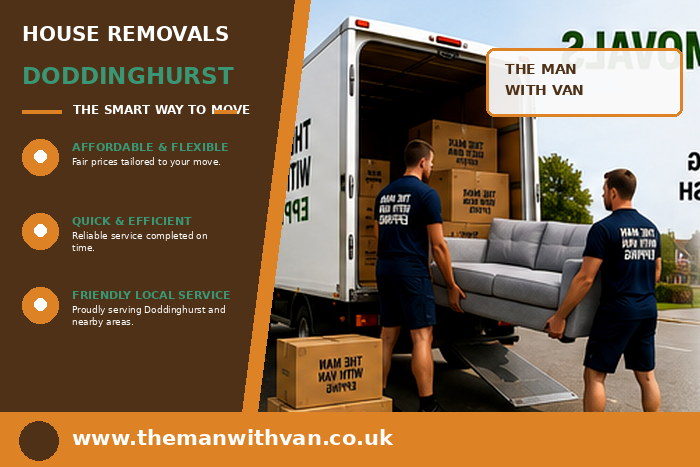 House removals team carrying furniture in Doddinghurst