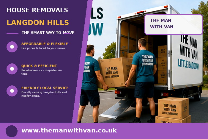 House removals team carrying furniture in Langdon Hills