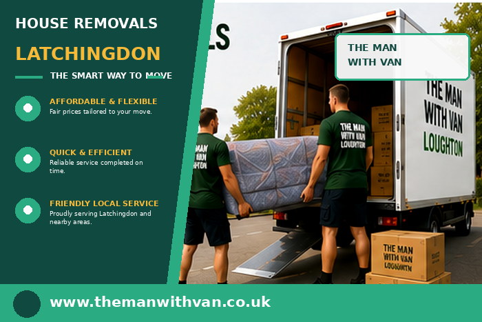 House removals team carrying furniture in Latchingdon