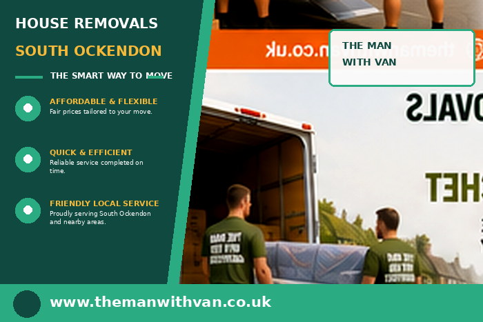 House removals team carrying furniture in South Ockendon