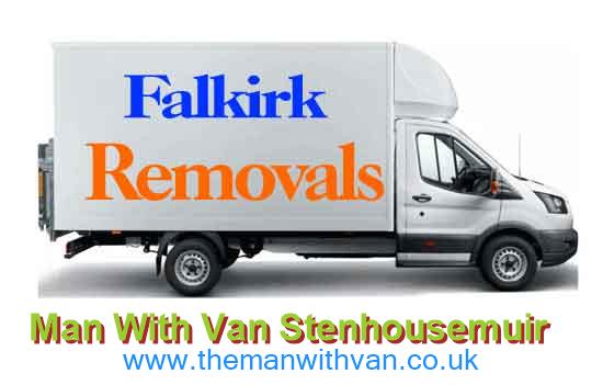 Man with a van Stenhousemuir Falkirk