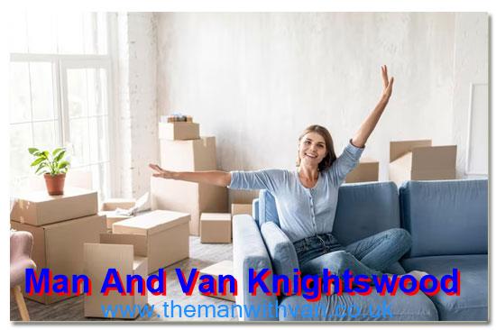 Man with a van team preparing for a Knightswood move