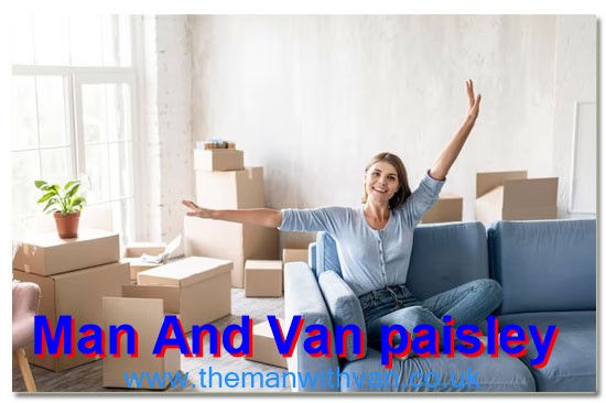 Man with a van team preparing for a Paisley move