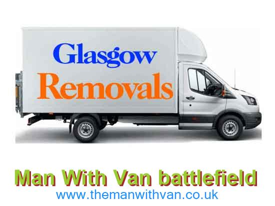 Removal van ready for a Barrhead moving job