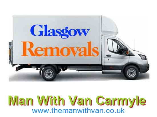 Removal van ready for a Carmyle moving job