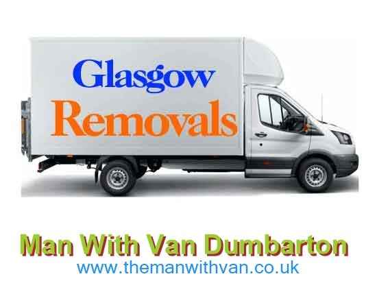 Removal van ready for a Dumbarton G82 move