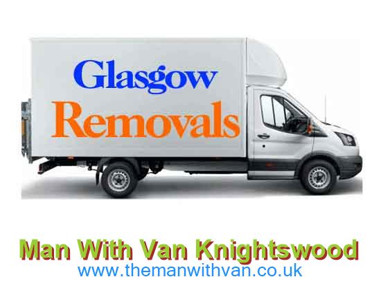 Removal van ready for a Knightswood move