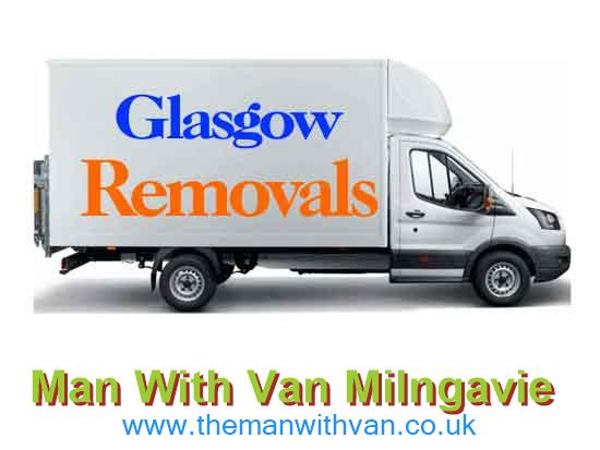 Removal van ready for a Milngavie move