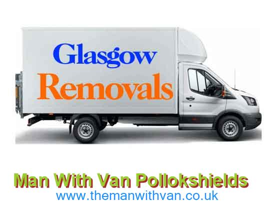 Removal van ready for a Pollokshields move