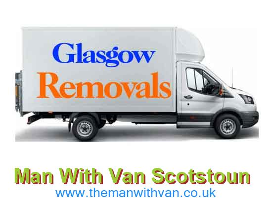 Removal van ready for a Scotstoun move