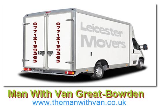 Great Bowden man with a van