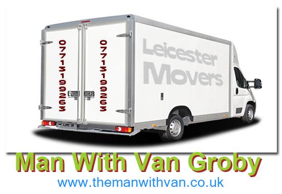 Groby man with a van