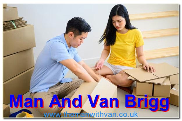 Brigg man with van removal company