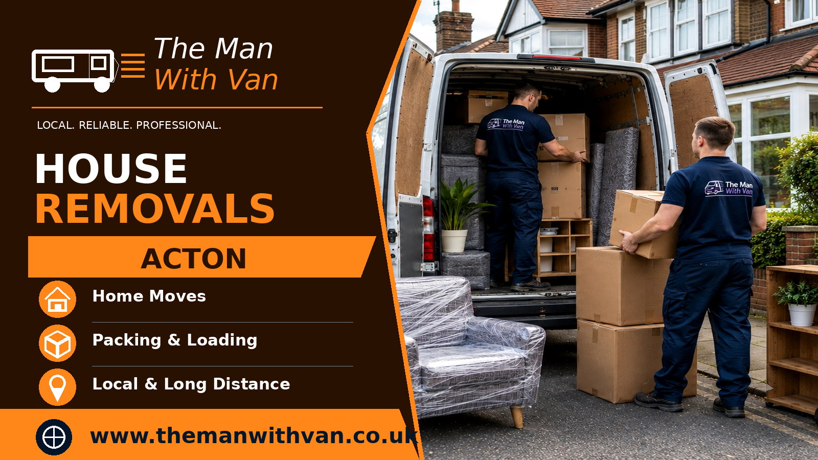 House removals in Acton, W3