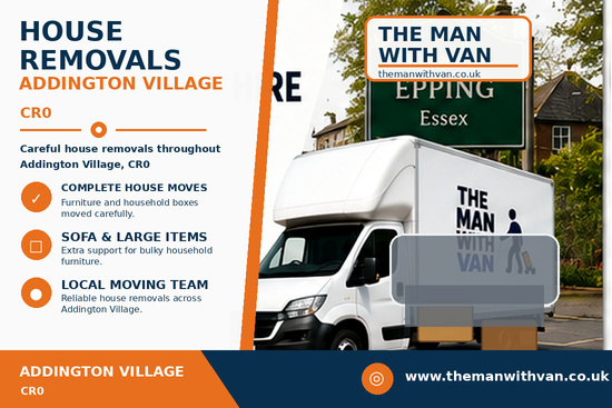 House removals in Addington Village, CR0