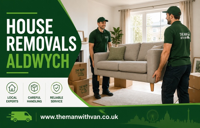 House removals in Aldwych, WC2