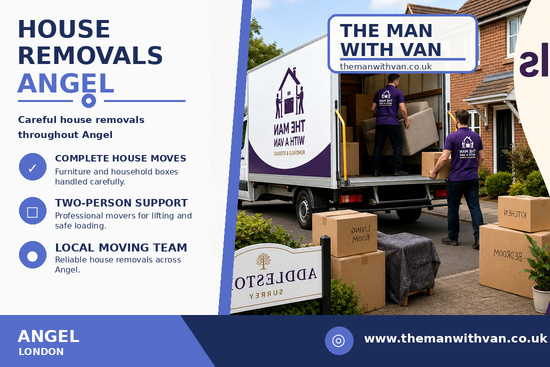 House removals in Angel, N1