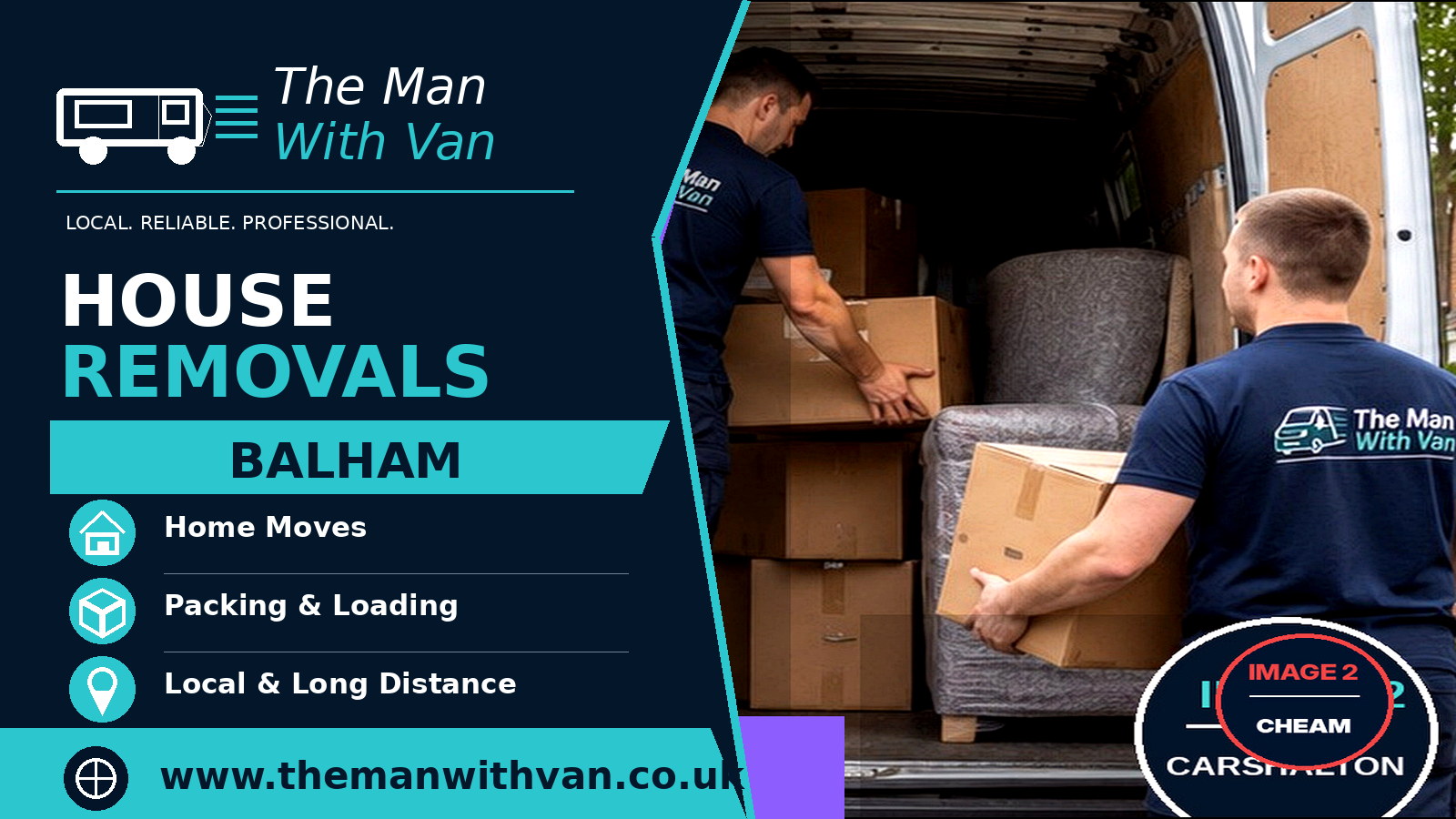 House removals in Balham, SW12