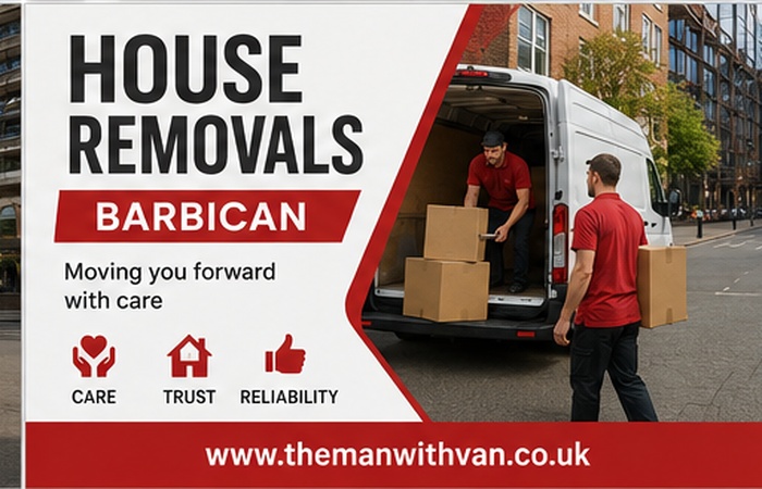 House removals in Barbican, EC2
