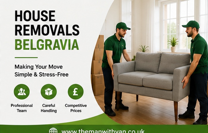 House removals in Belgravia, SW1X