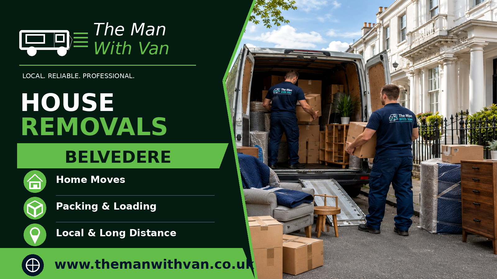 House removals in Belvedere, DA17