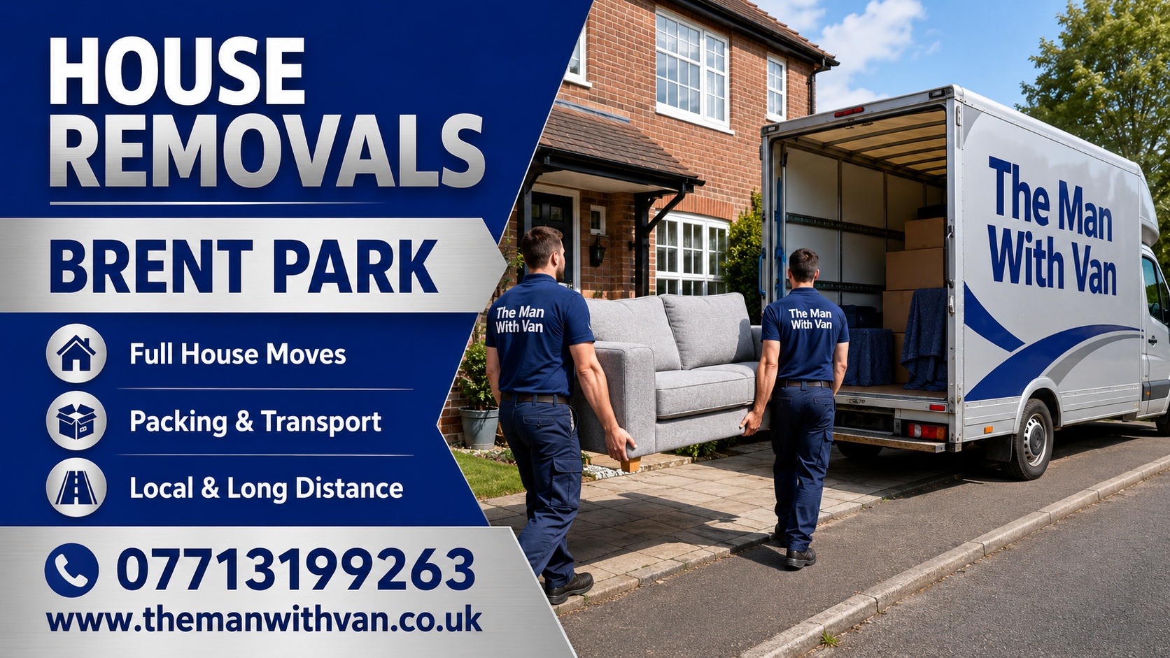 House removals in Brent Park, NW10