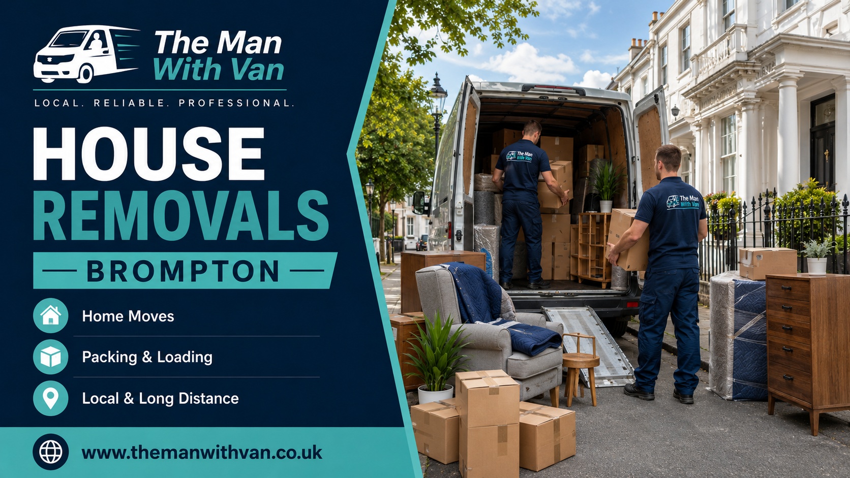 House removals in Brompton, SW3