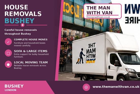 House removals in Bushey, WD23