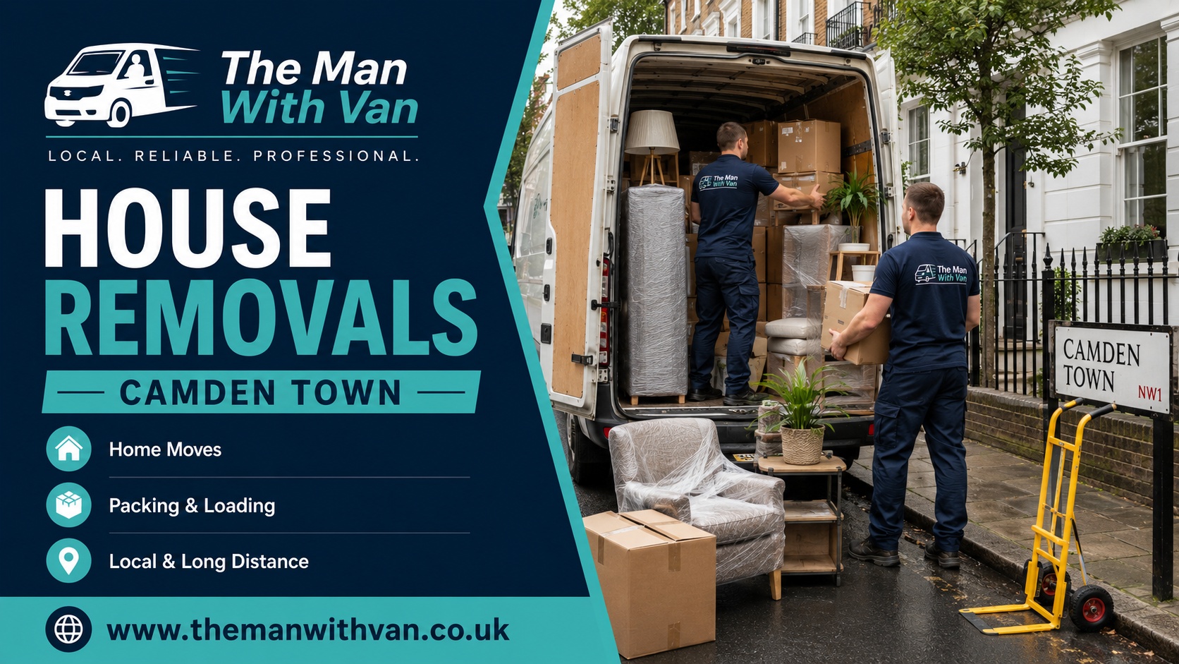 House removals in Camden Town, NW1