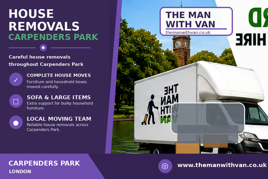 House removals in Carpenders Park, WD19