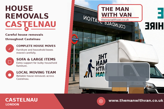 House removals in Castelnau, SW13