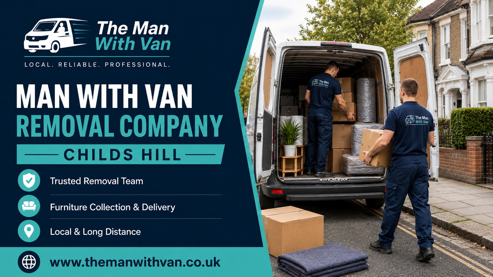 House removals in Childs Hill, NW2