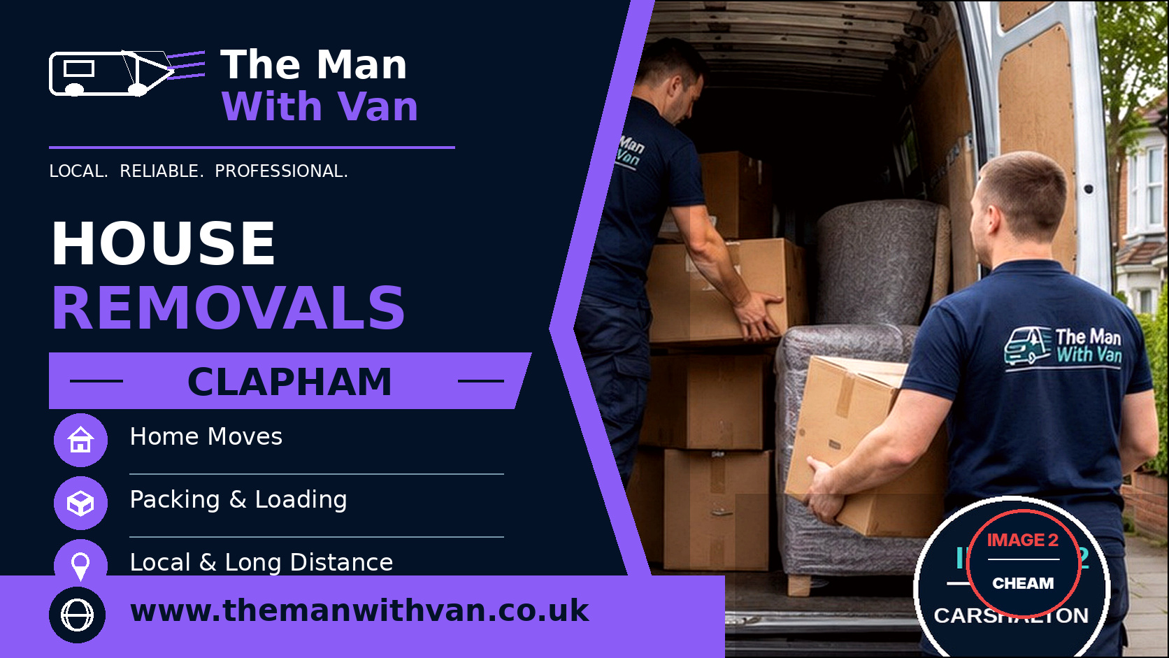 House removals in Clapham, SW4