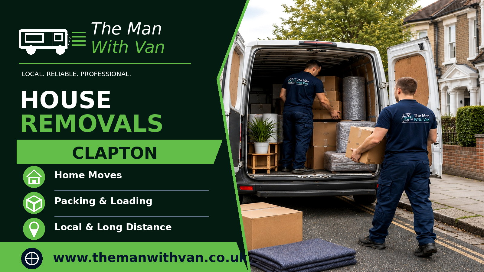 House removals in Clapton, E5