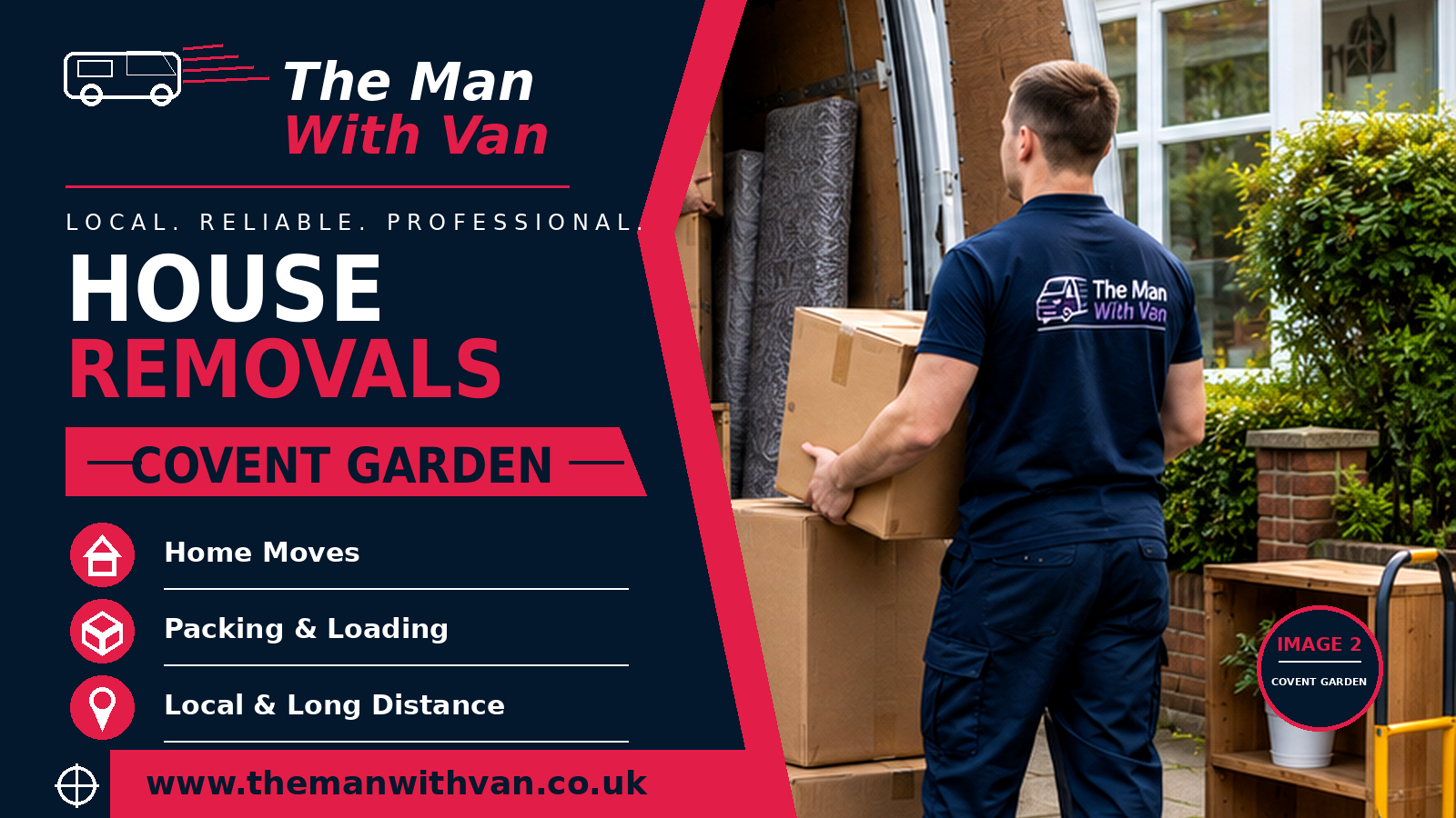 House removals in Covent Garden, WC2