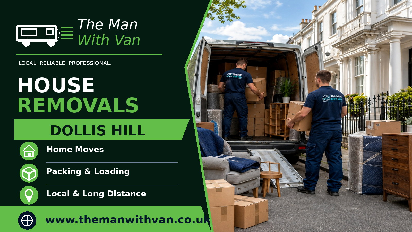 House removals in Dollis Hill, NW2