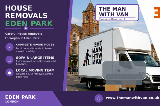 House removals in Eden Park, BR3