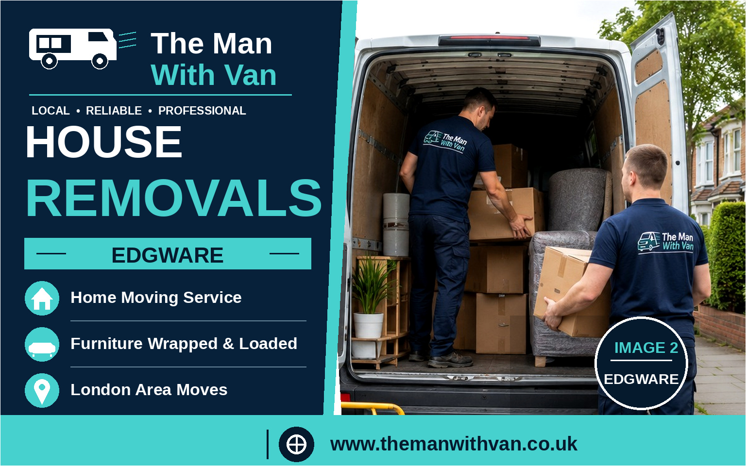 House removals in Edgware, HA8