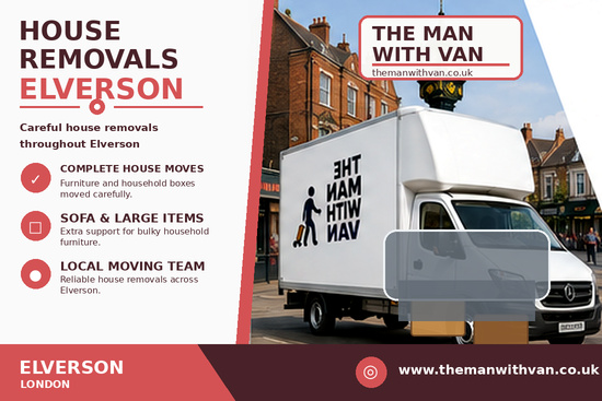 House removals in Elverson Road, SE13