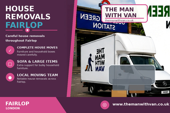 House removals in Fairlop, IG6