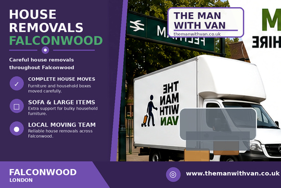House removals in Falconwood, SE9