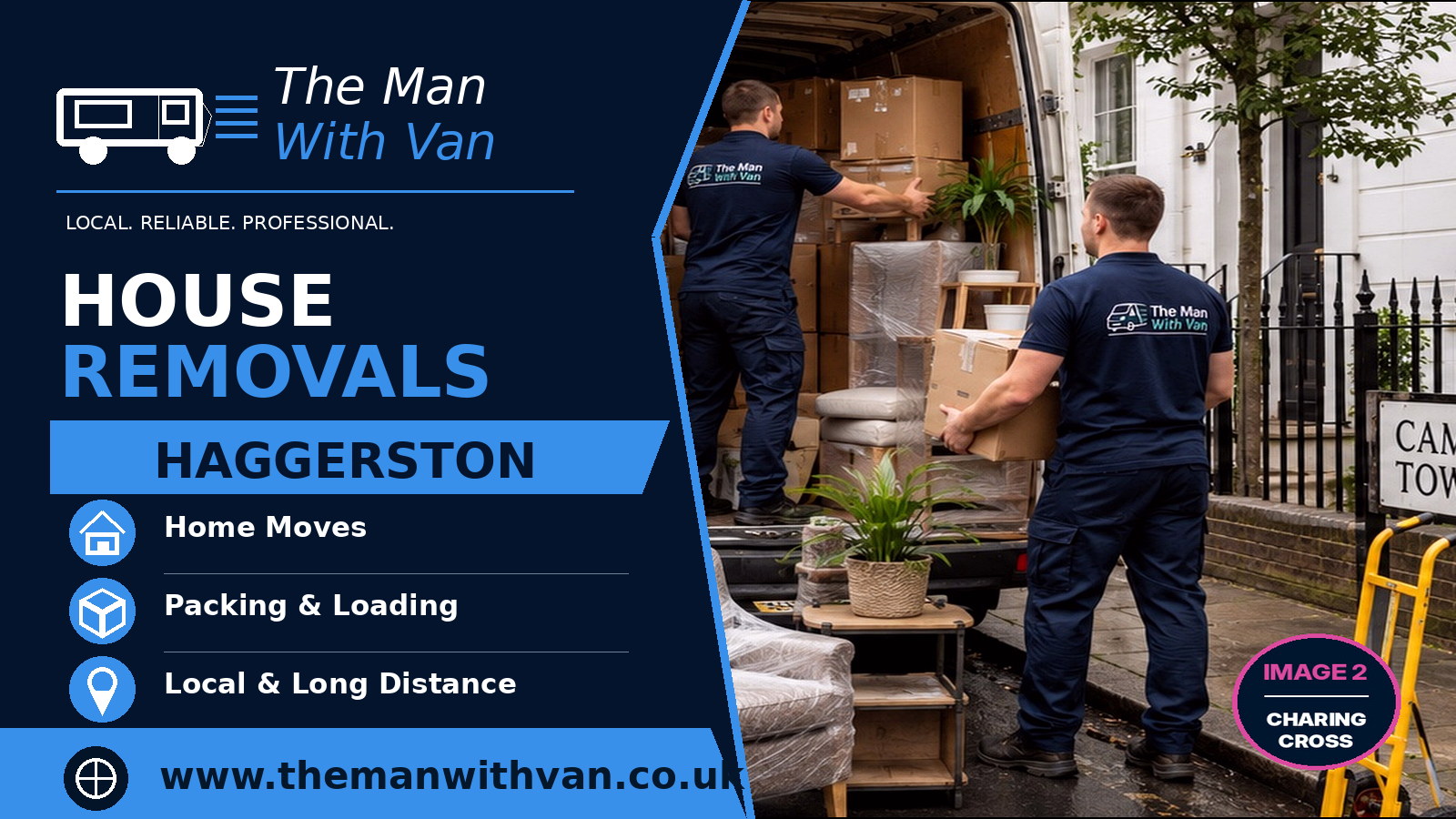 House removals in Haggerston, E2