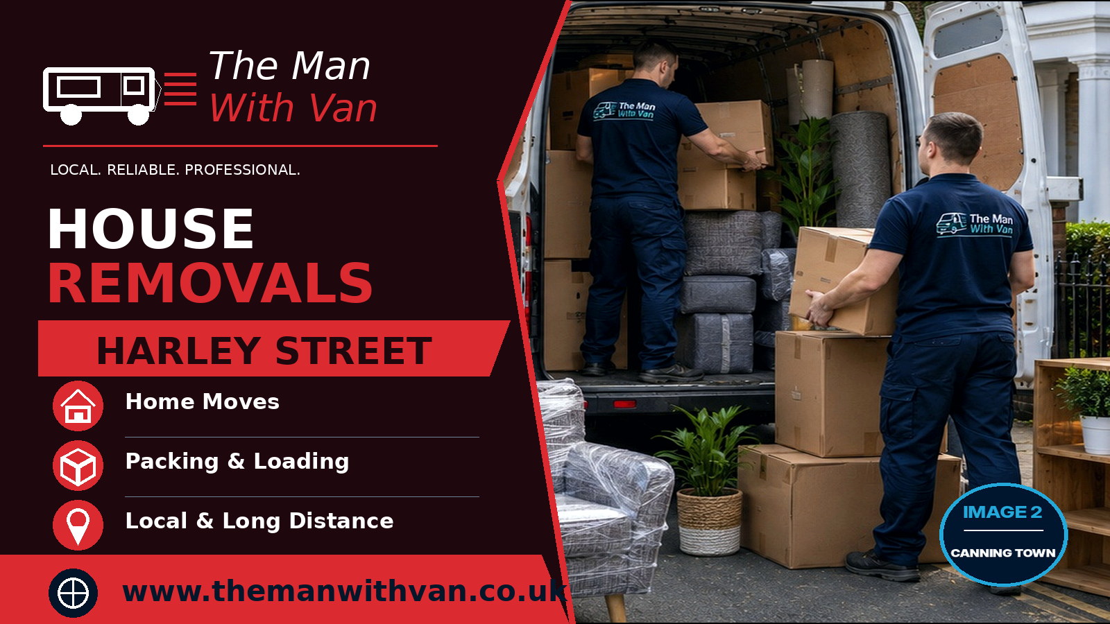 House removals in Harley Street, W1G